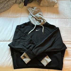Nike double layered cropped hoodie